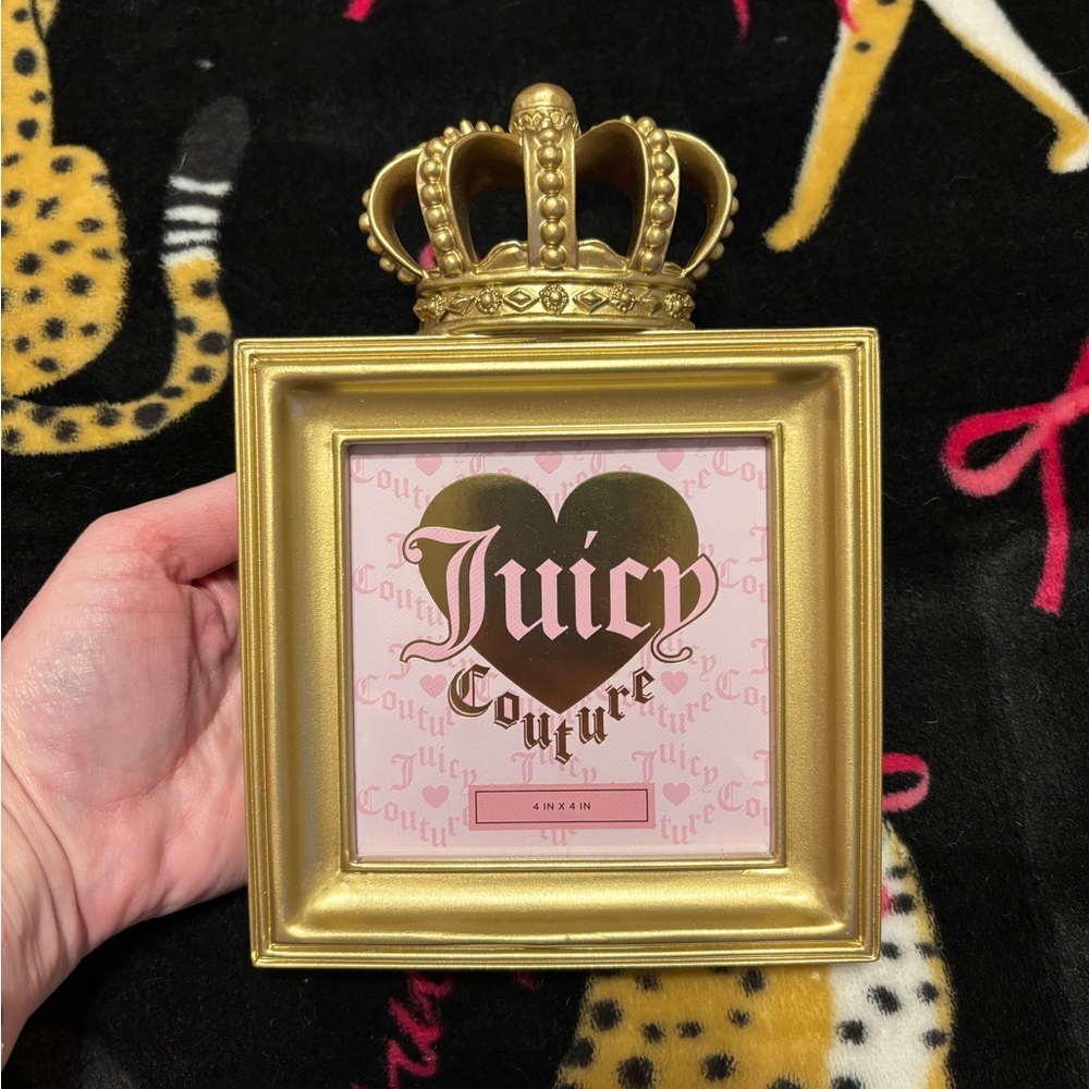 Juicy Couture Gold Crown Frame with Pink Accents